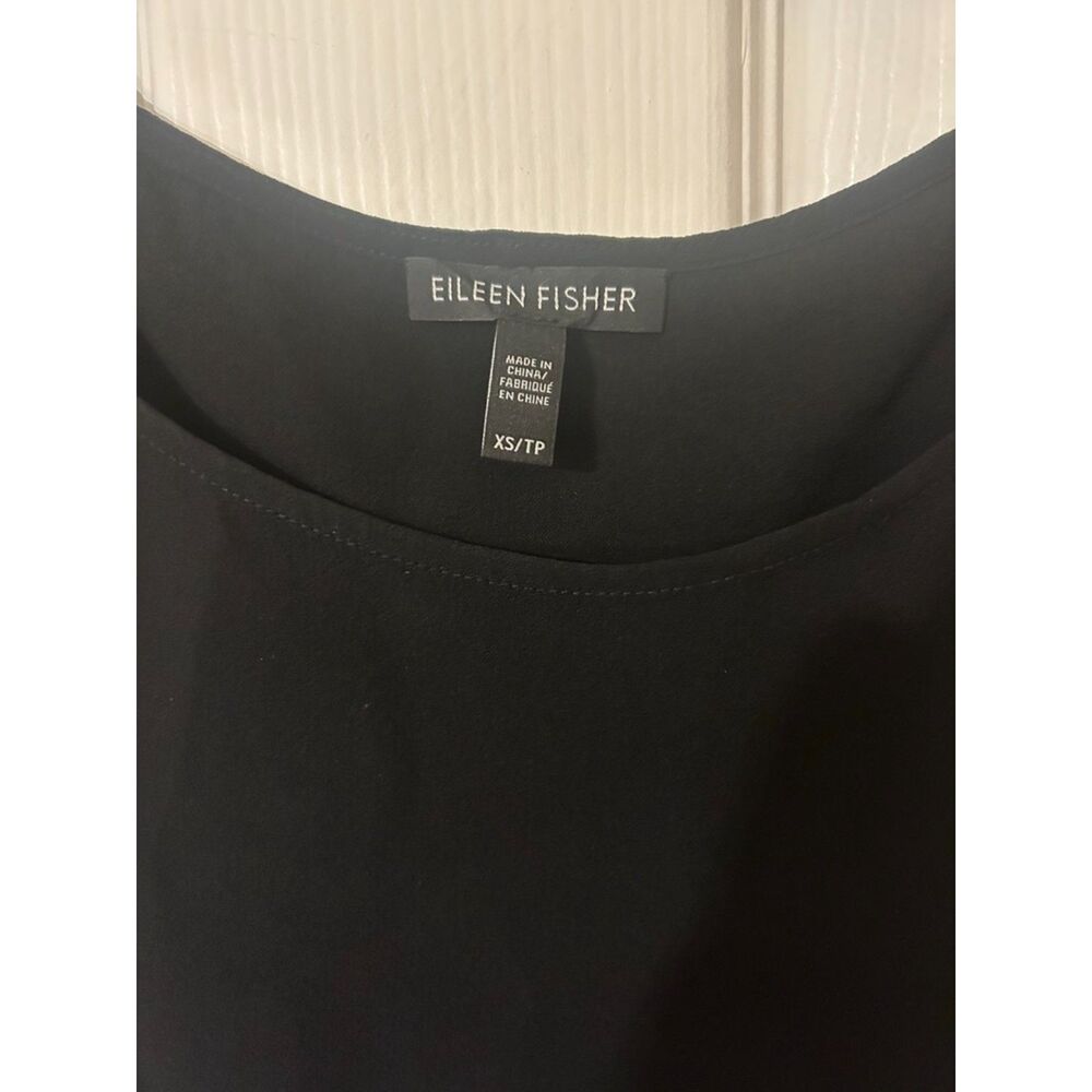 Eileen Fisher Silk Black Tank Top Womens XS - Picture 5 of 6